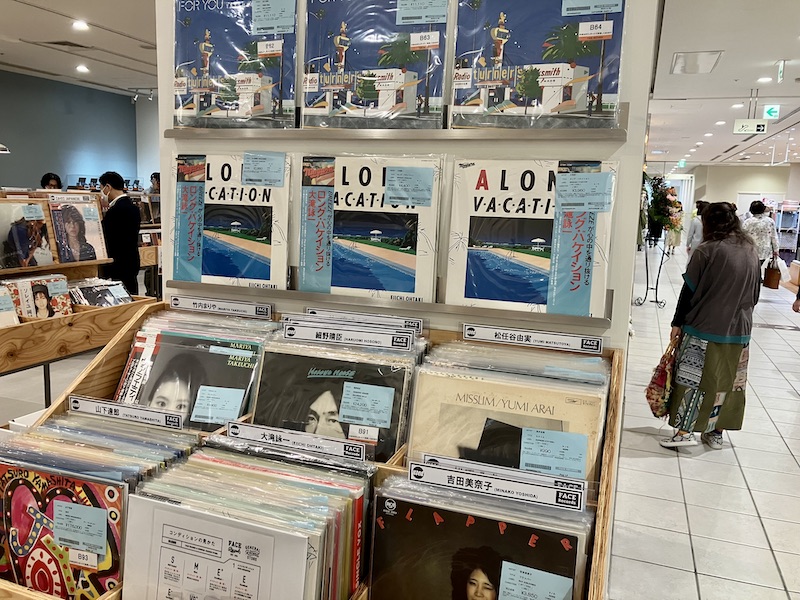 Interior view of Face Records NAGOYA CHUNICHI BLDG. showing vinyl records