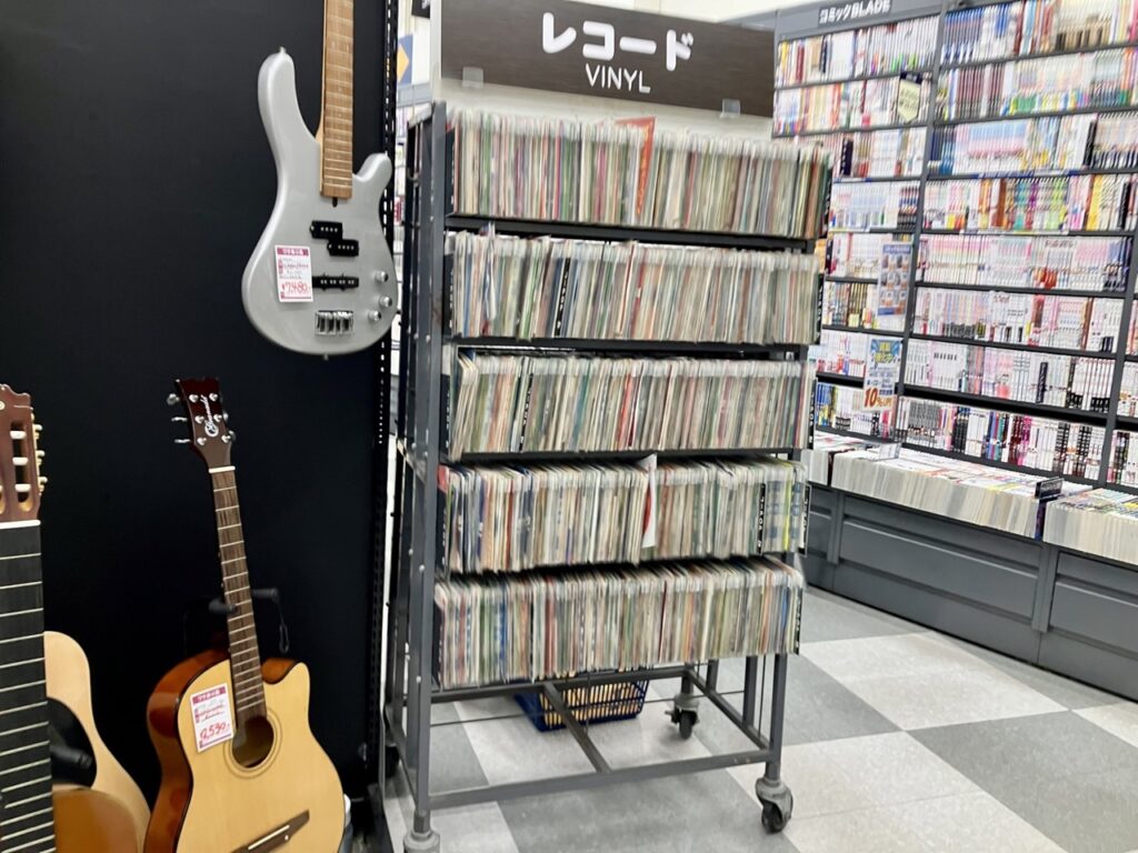 ブックオフのレコードコーナー