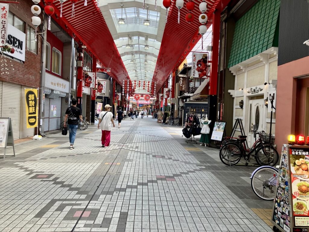 大須の商店街の様子