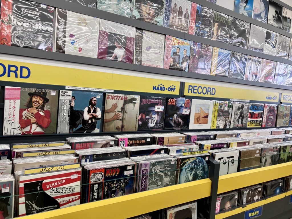 ハードオフ 浜松有玉店のレコードコーナー