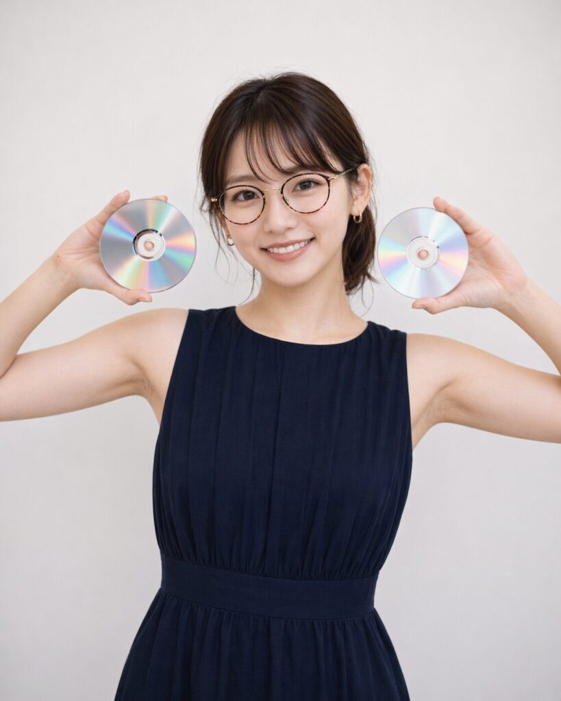 CDでポーズをとるタイプ!