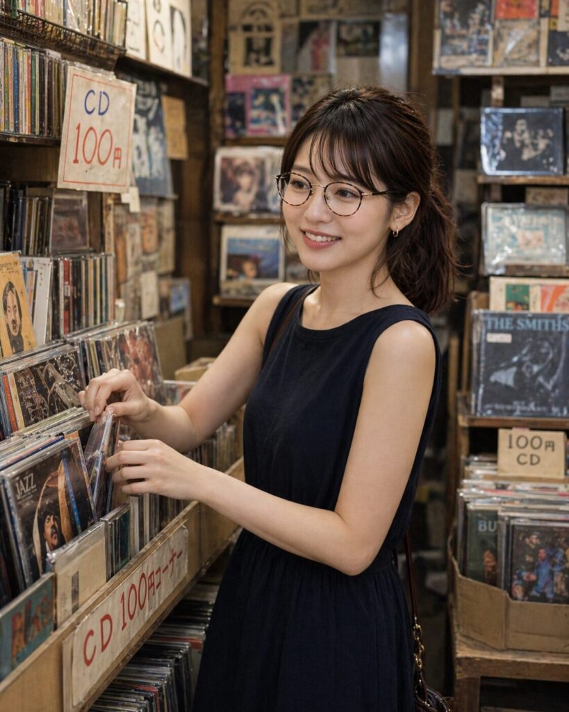 リサイクルショップで100円CDを
物色するタイプ1