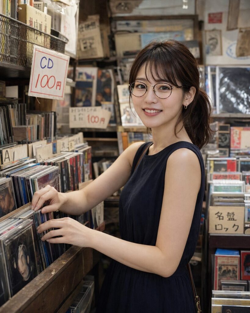 リサイクルショップで100円CDを
物色するタイプ1